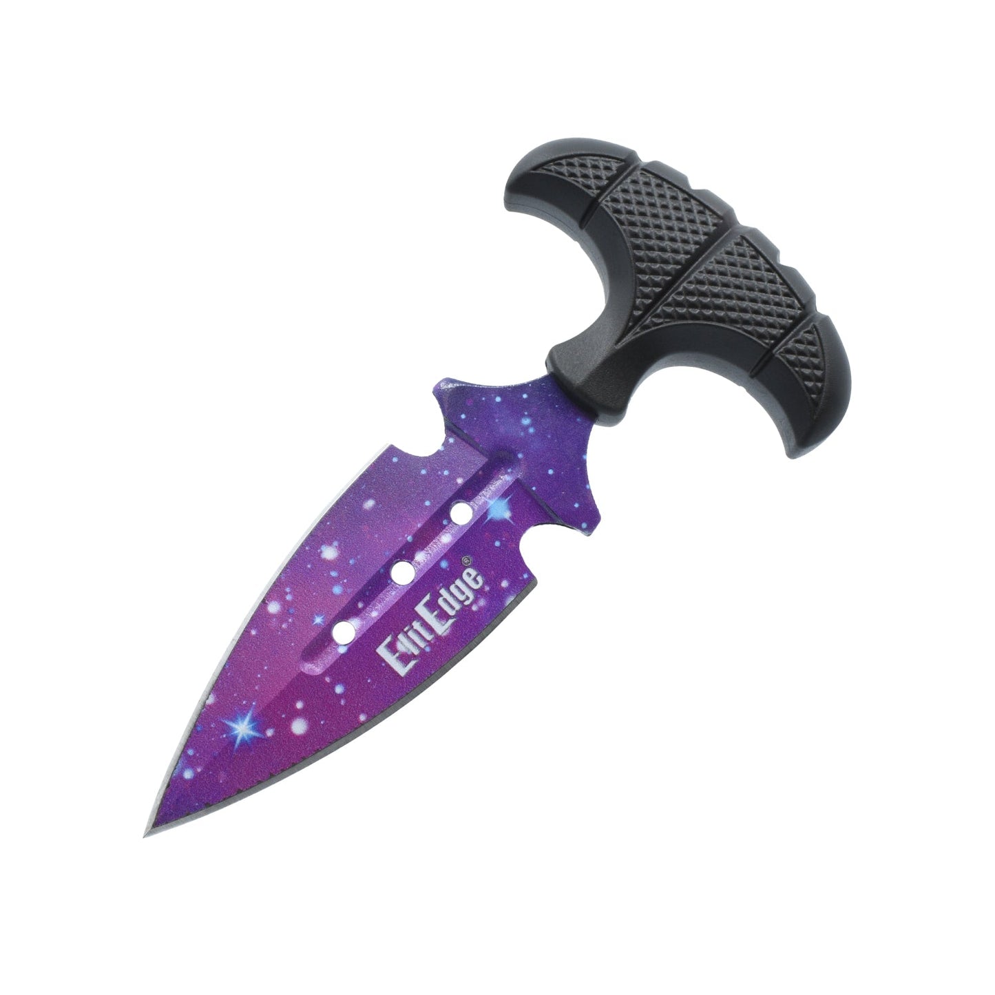 5.5-Inch Push Dagger with ABS Sheath – robust self-defense blade featuring a T-handle grip and durable ABS sheath for secure and discreet carry, in white background.