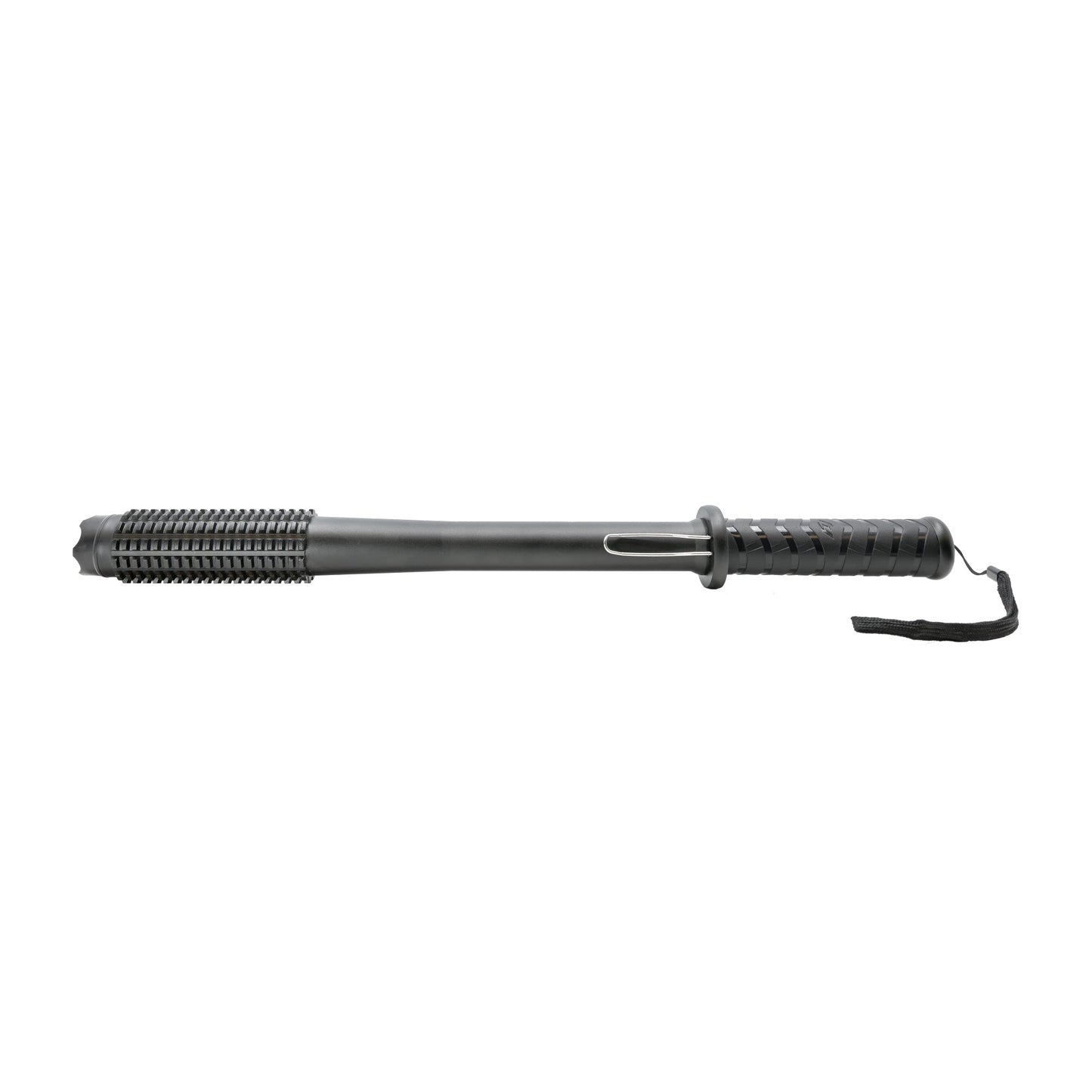 Barbarian 9,000,000 Stun Baton Flashlight - heavy-duty self-defense baton featuring a powerful stun gun and bright tactical flashlight for maximum protection, in white background.