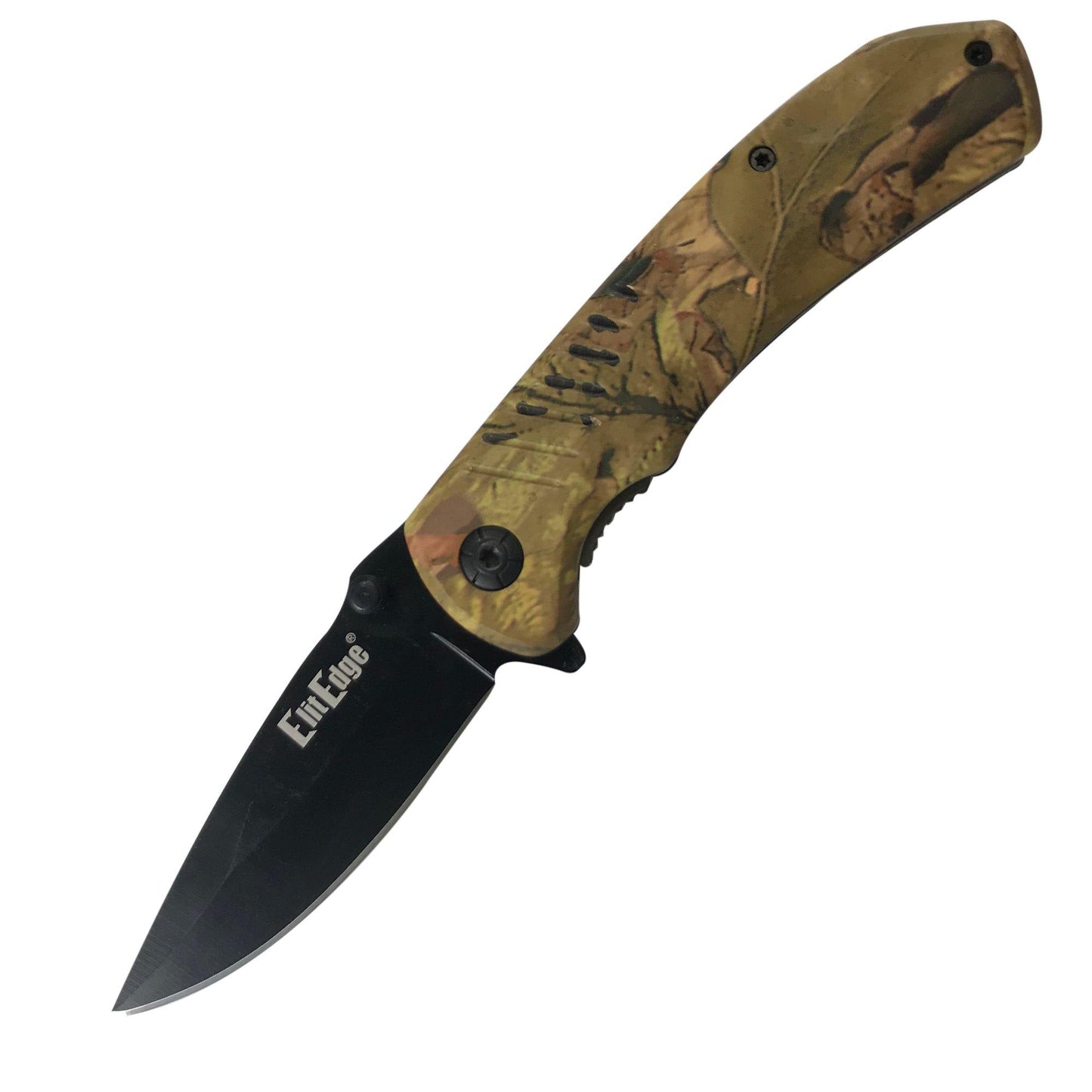 Everyday 8" Tactical Knife - versatile folding knife equipped with a seatbelt cutter and glass breaker, designed for daily use and emergency situations, in white background.