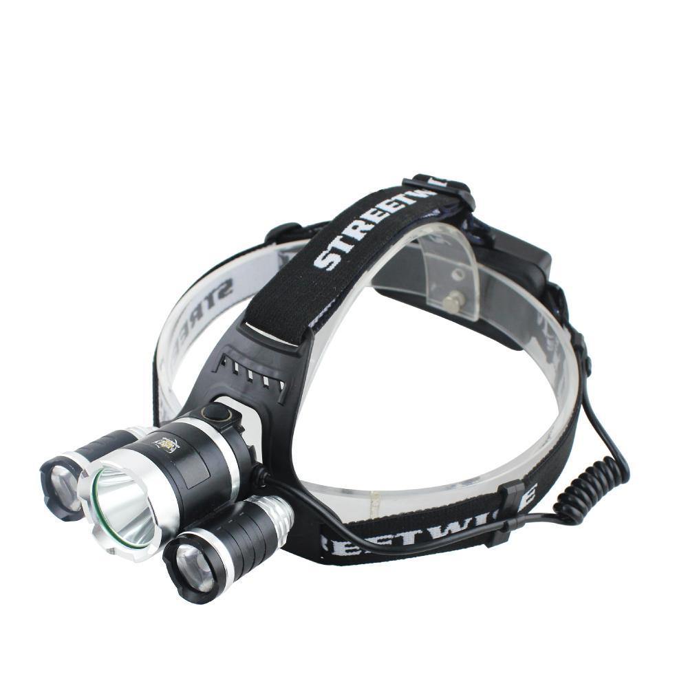 Extreme T6 LED Headlight – powerful and adjustable headlamp with T6 LED technology, ideal for hands-free lighting during outdoor and tactical activities, in white background.