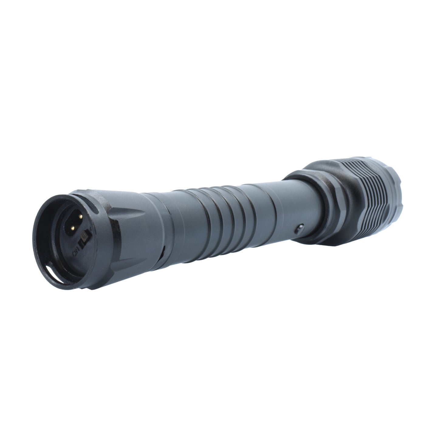 Guardian 31,000,000 Stun Gun Flashlight - compact and powerful flashlight combined with a high-voltage stun gun, designed for reliable self-defense and everyday carry, in white background.