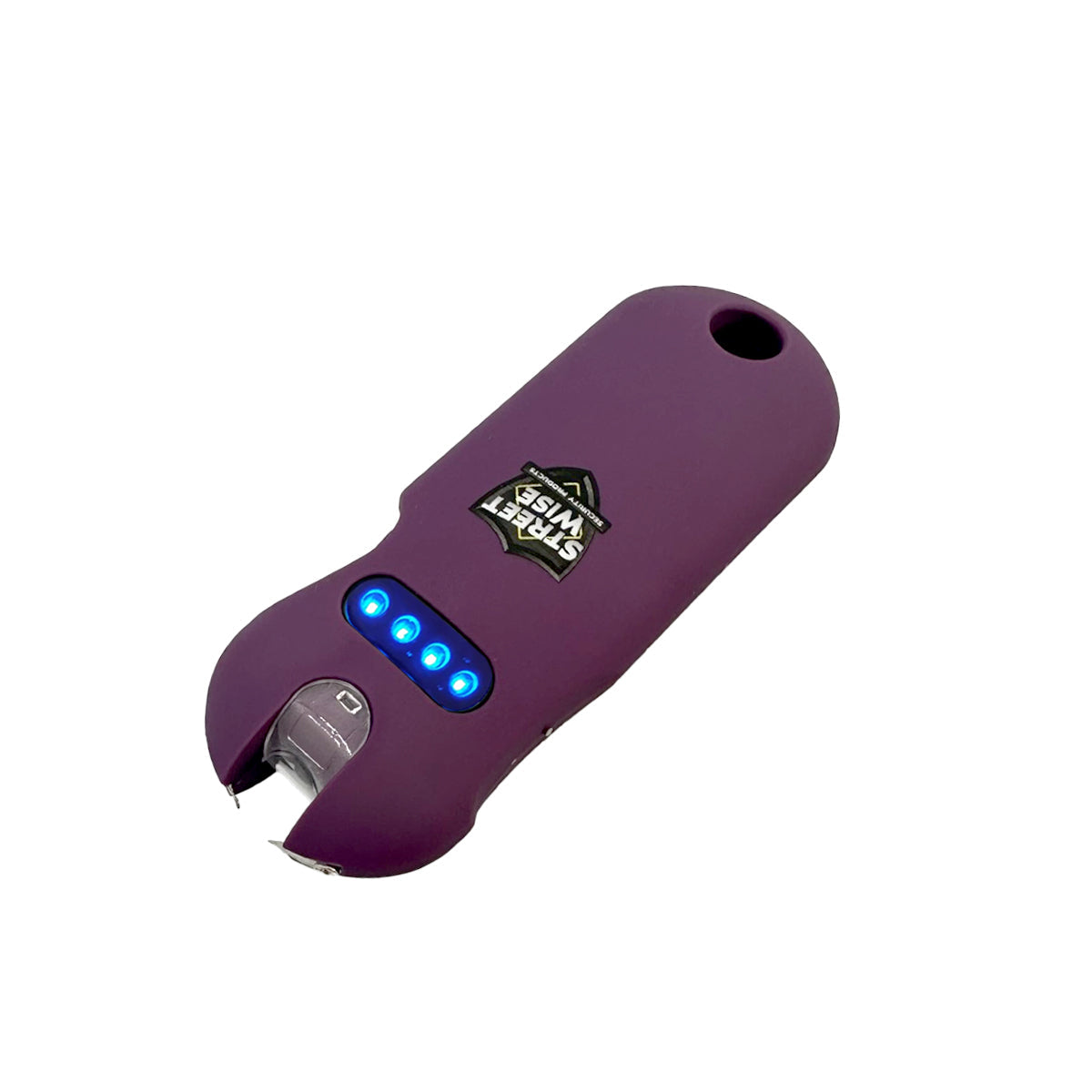 SMART 24,000,000 Keychain Stun Gun - ultra-compact self-defense device with a built-in keychain attachment for convenient everyday carry, in white background.