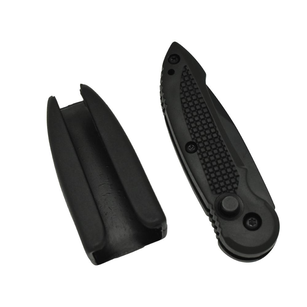 Spring Assisted 2" Knife - compact folding knife with a fast spring-assisted opening mechanism, ideal for everyday carry and quick self-defense use, in white background.