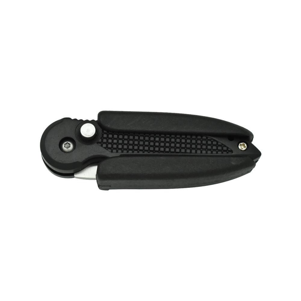 Spring Assisted 2" Knife - compact folding knife with a fast spring-assisted opening mechanism, ideal for everyday carry and quick self-defense use, in white background.