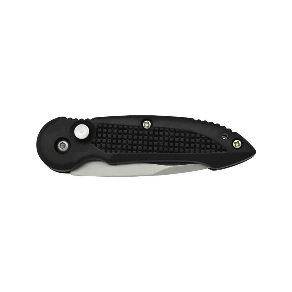 Spring Assisted 2" Knife - compact folding knife with a fast spring-assisted opening mechanism, ideal for everyday carry and quick self-defense use, in white background.