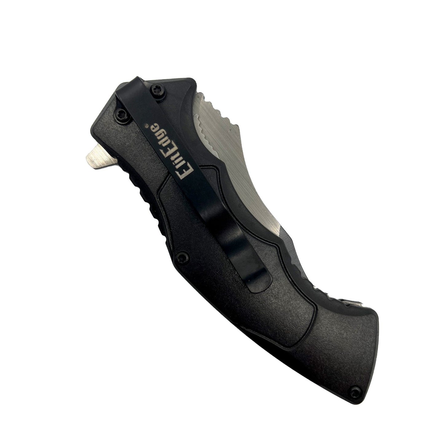 Spring Assisted Punisher Skull Knife – tactical folding knife featuring a 3.5" stainless steel blade, spring-assisted opening, and a handle adorned with a Punisher skull emblem, combining functionality with a bold design, in white background.