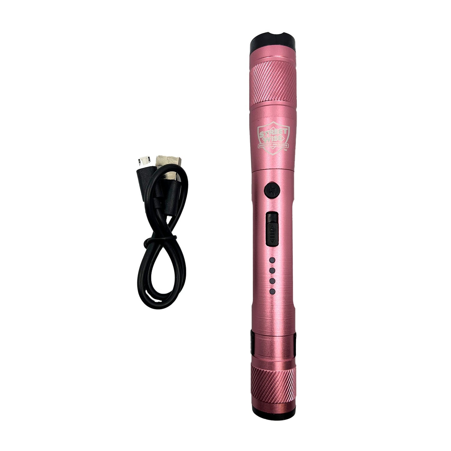 Streetlight Stun Gun 84,000,000 – high-voltage stun gun disguised as a streetlight-style flashlight, combining powerful self-defense capability with practical illumination for everyday protection, in white background.