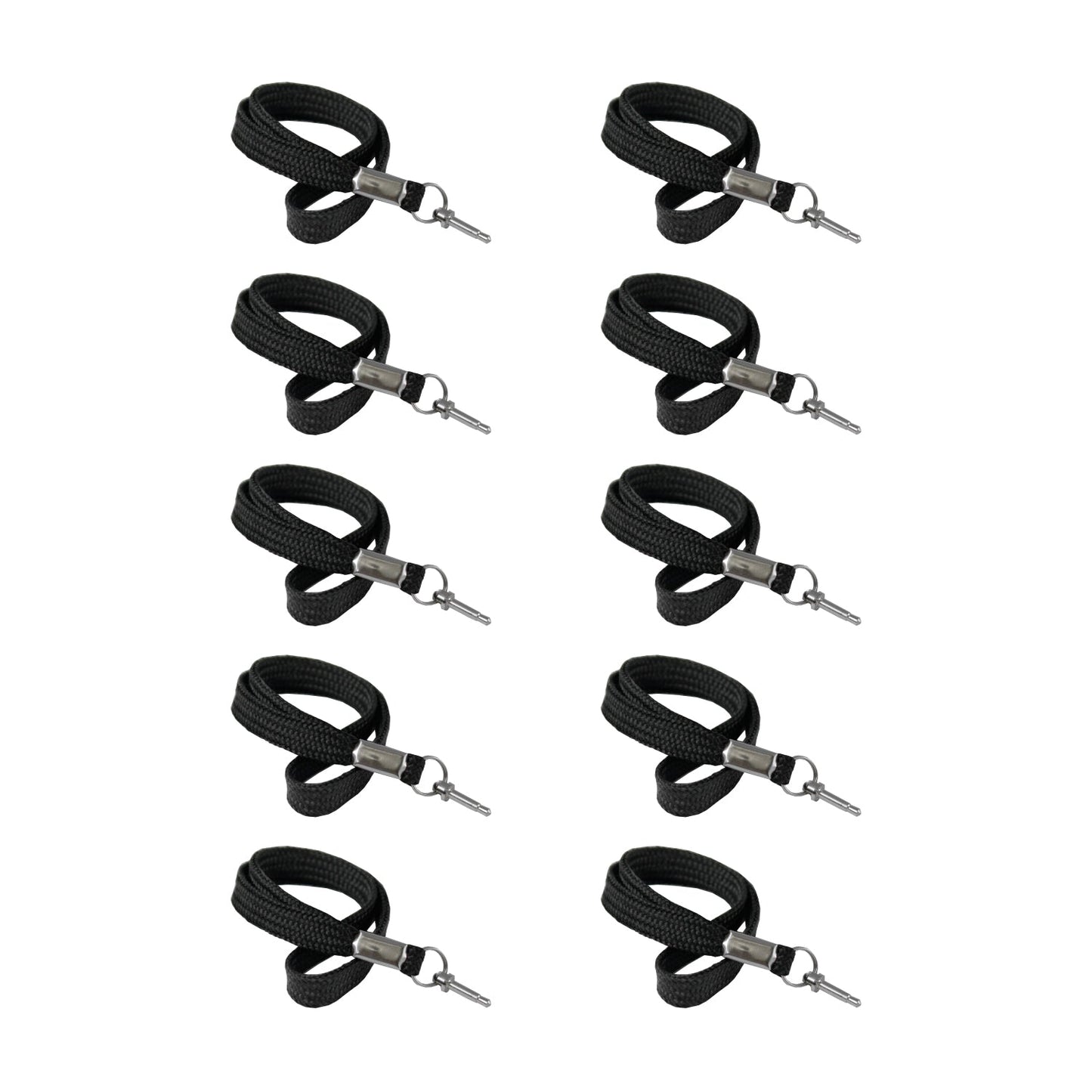 10-pack Stun Gun Disable Pin - safety accessory designed to prevent unauthorized use of a stun gun by disabling it when removed, in white background.