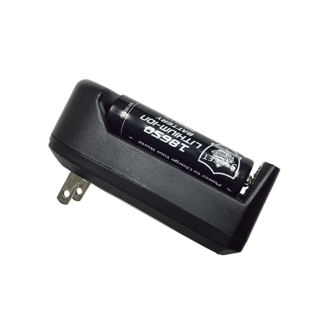 Battery and charger for Tactical L2 LED Flashlight with Holster – high-performance flashlight featuring L2 LED technology, paired with a durable holster for secure and convenient carry, in white background.