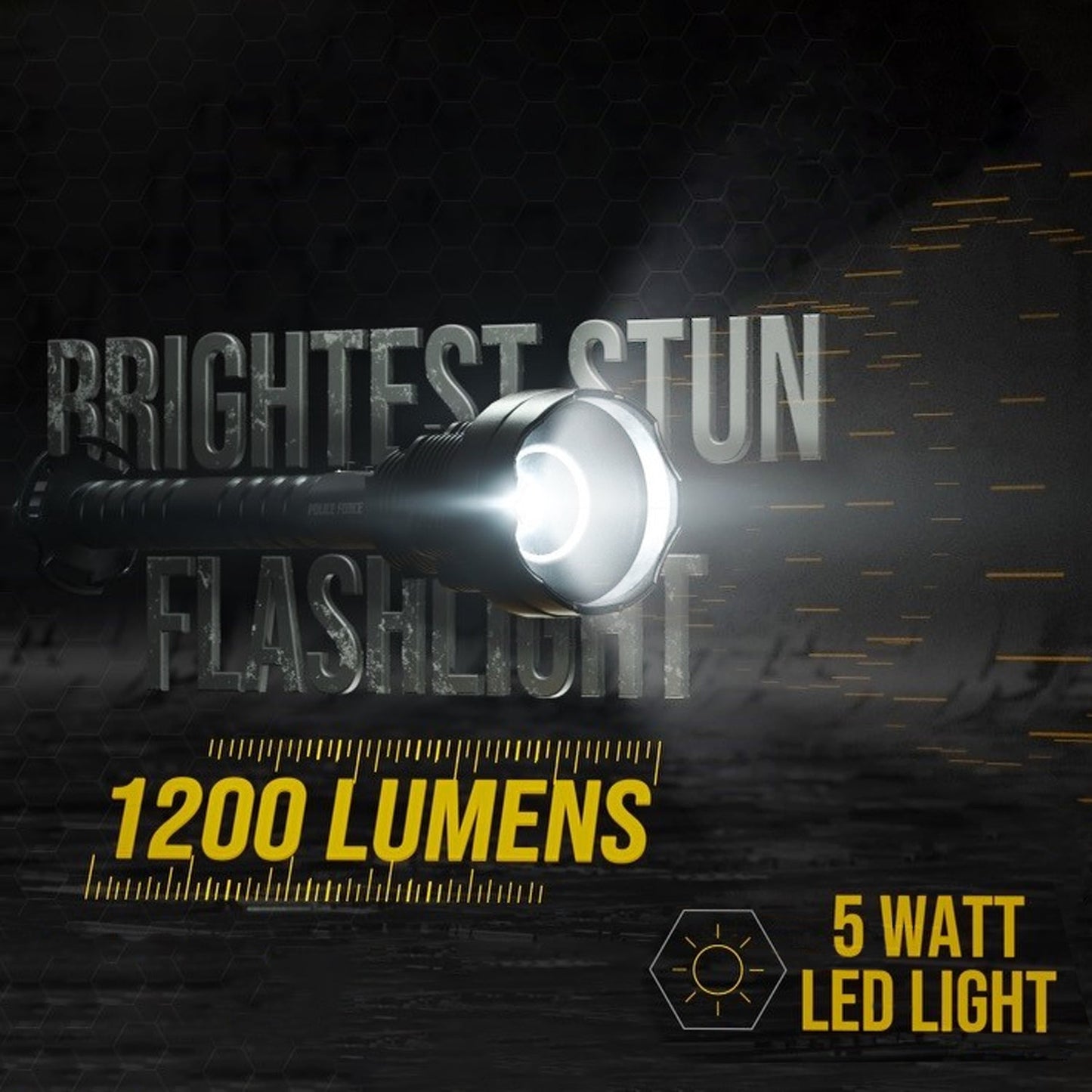 Features of Tactical Torch Stun Flashlight 17,000,000 – durable self-defense flashlight combining high-voltage stun capability with a bright, tactical beam.