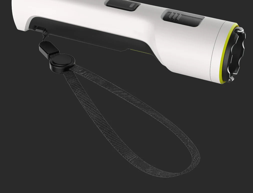 TASER StrikeLight 2 Kit – versatile self-defense flashlight featuring a 700-lumen beam, built-in stun capability, audible arc warning, and USB-C charging for everyday protection, in gray background.