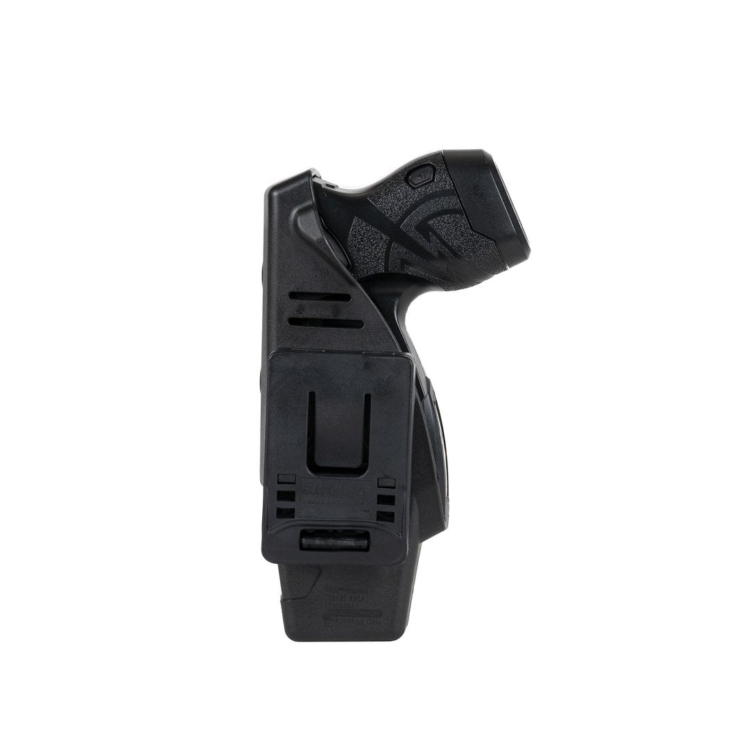 Taser X26P & X1 Level 2 Duty Holster - secure, professional-grade holster designed for law enforcement, offering enhanced retention for the Taser X26P and X1 models, in white background.