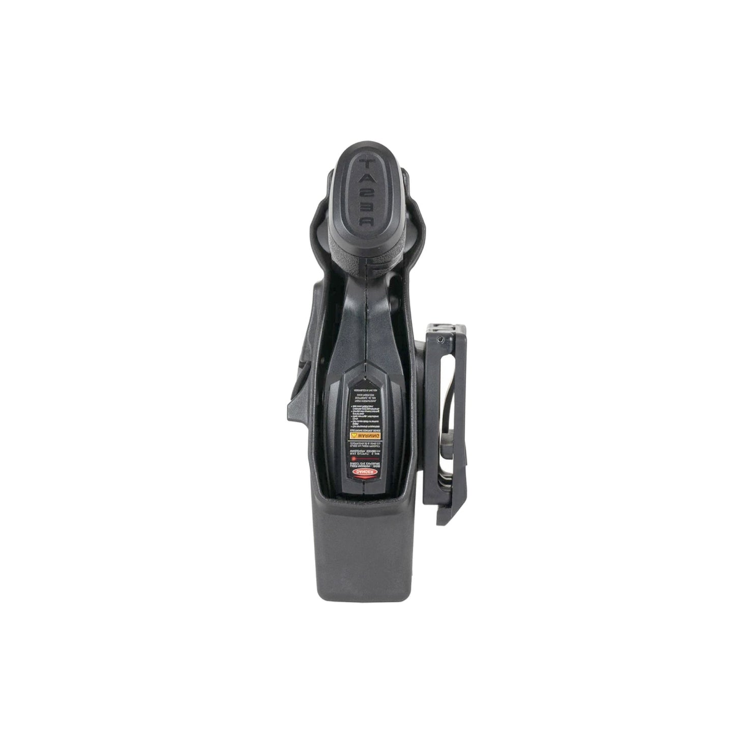 Taser X26P & X1 Level 2 Duty Holster - secure, professional-grade holster designed for law enforcement, offering enhanced retention for the Taser X26P and X1 models, in white background.