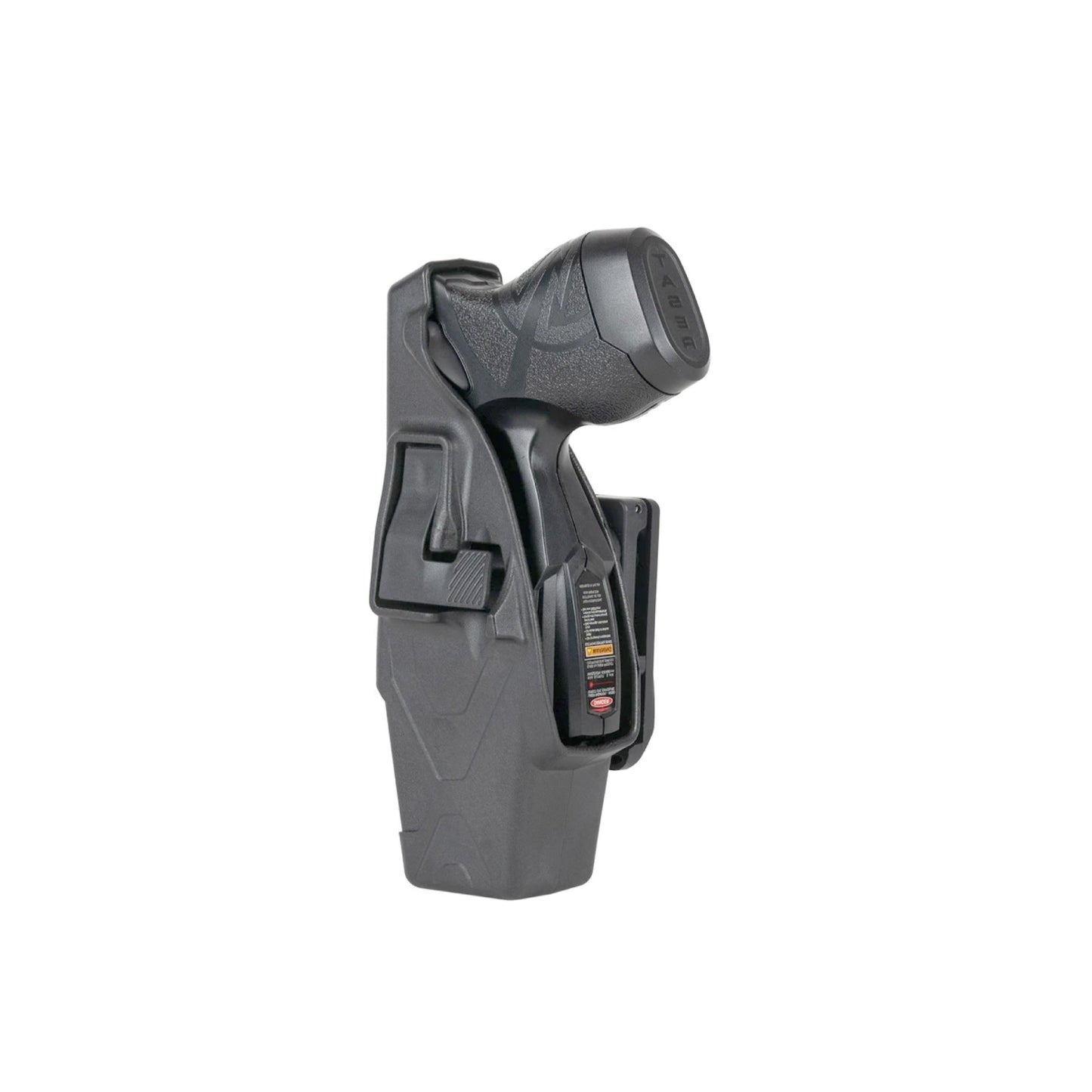 Taser X26P & X1 Level 2 Duty Holster - secure, professional-grade holster designed for law enforcement, offering enhanced retention for the Taser X26P and X1 models, in white background.