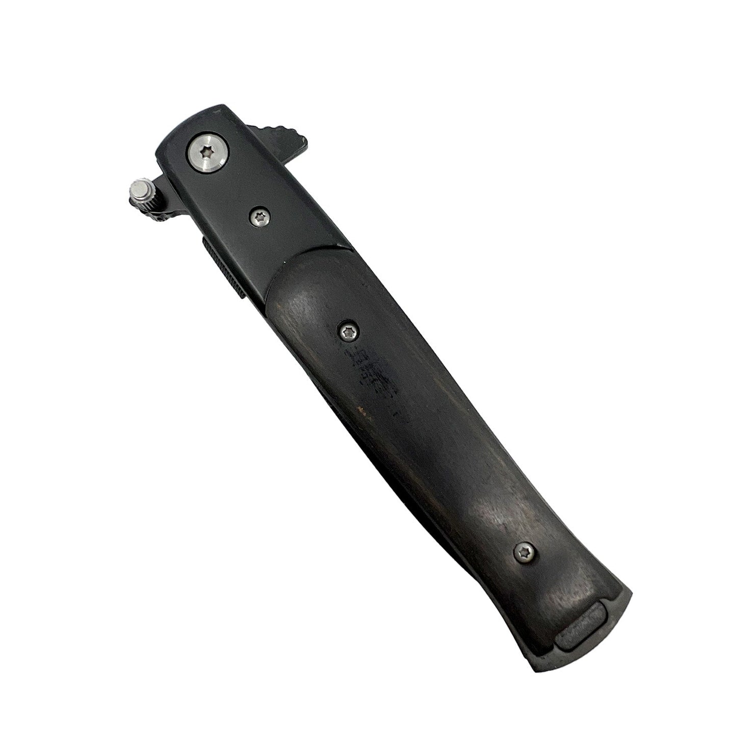 Titanium Knife – lightweight and corrosion-resistant folding knife featuring a titanium handle and stainless steel blade, designed for durability and everyday carry, in white background.