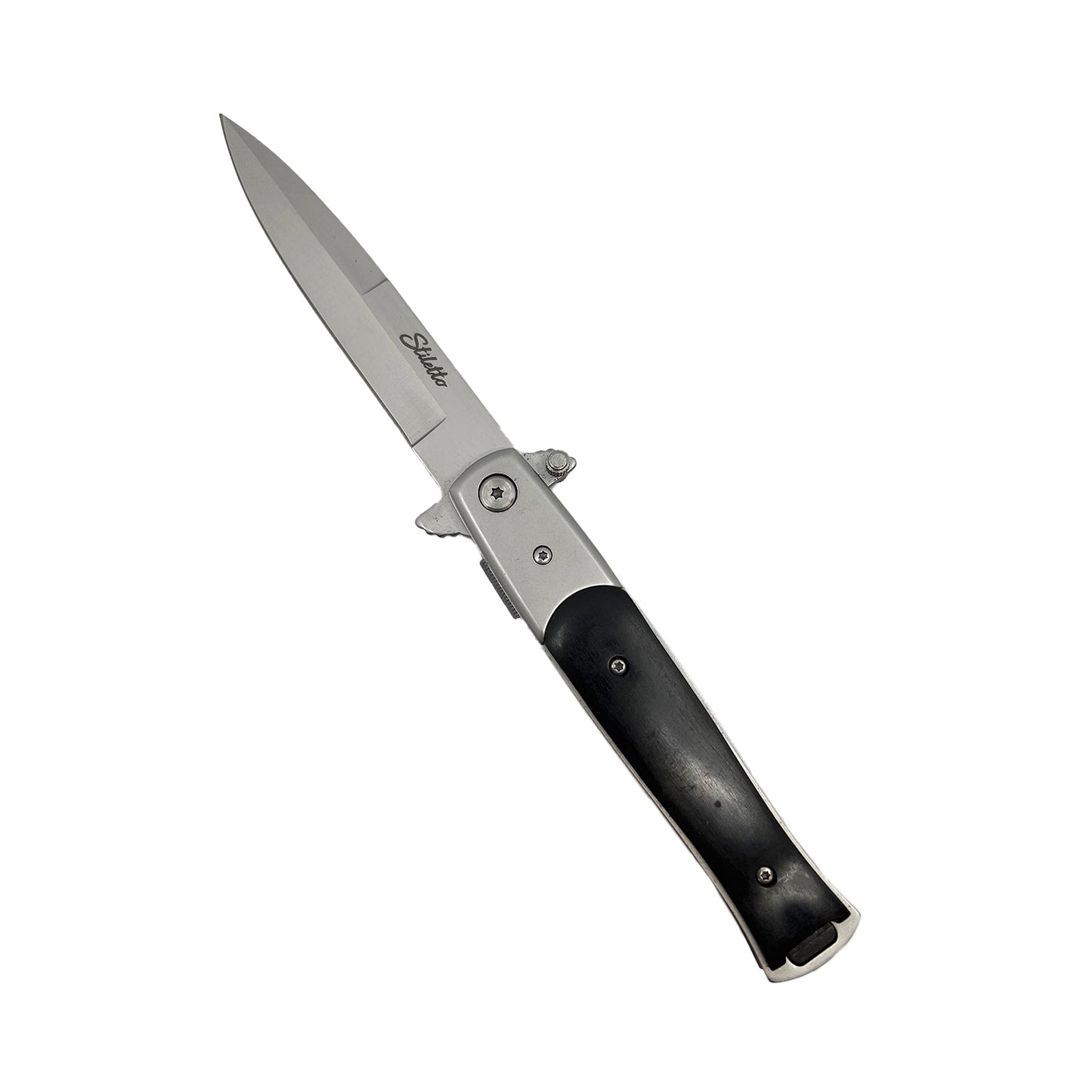 Titanium Knife – lightweight and corrosion-resistant folding knife featuring a titanium handle and stainless steel blade, designed for durability and everyday carry, in white background.