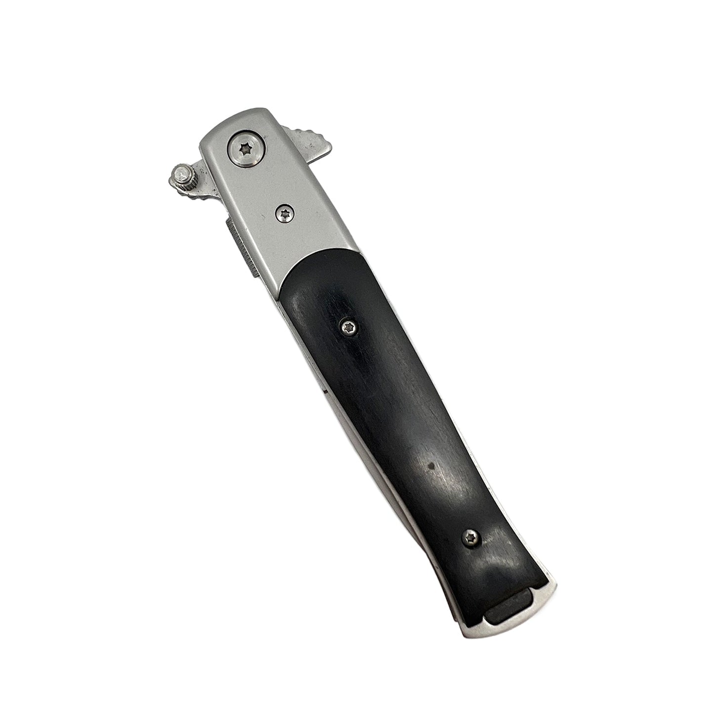 Titanium Knife – lightweight and corrosion-resistant folding knife featuring a titanium handle and stainless steel blade, designed for durability and everyday carry, in white background.