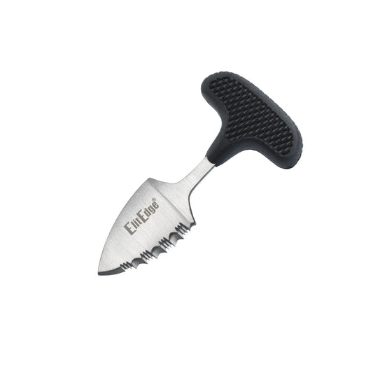 3.25-Inch Push Dagger with ABS Sheath – compact and discreet self-defense blade featuring a T-handle grip and a durable ABS sheath for secure carry, in white background.