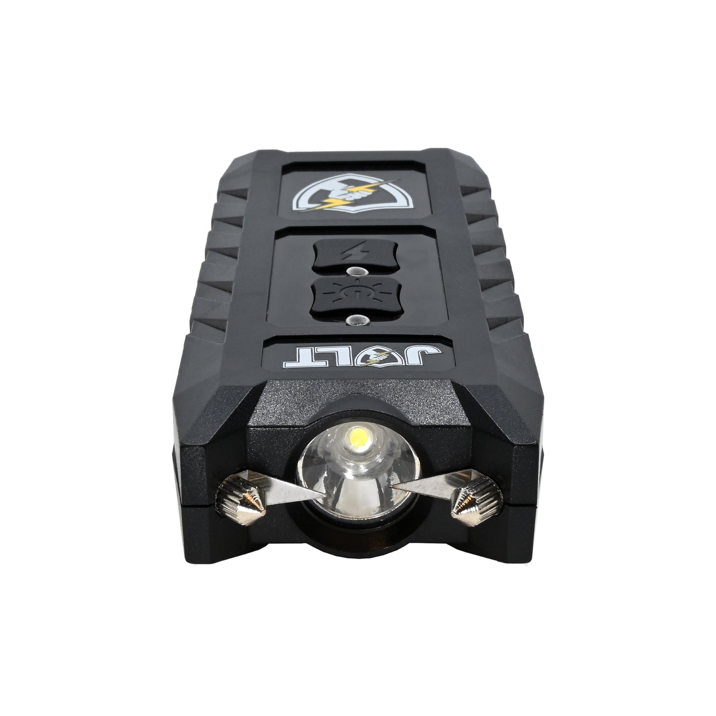 3-in-1 Safe Keeper 92,000,000 Stun Gun – multifunctional self-defense device combining a powerful stun gun, bright flashlight, and safety alarm for comprehensive protection, in white background.