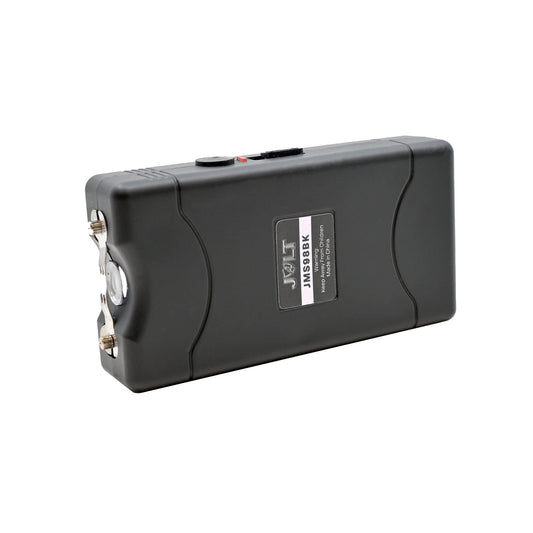 Mini 68,000,000 Stun Gun – ultra-compact and powerful stun device designed for easy concealment and effective personal defense, in white background.