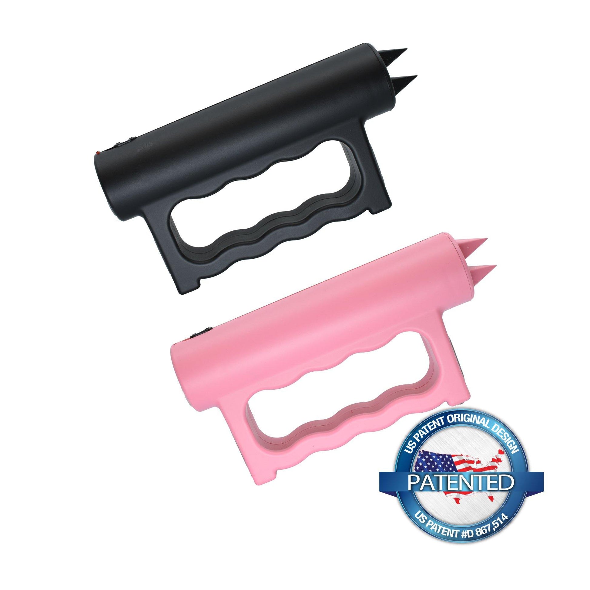 Double Down 23,000,000* Stun Gun - powerful dual-contact stun device designed for maximum stopping power and reliable personal protection, in white background.