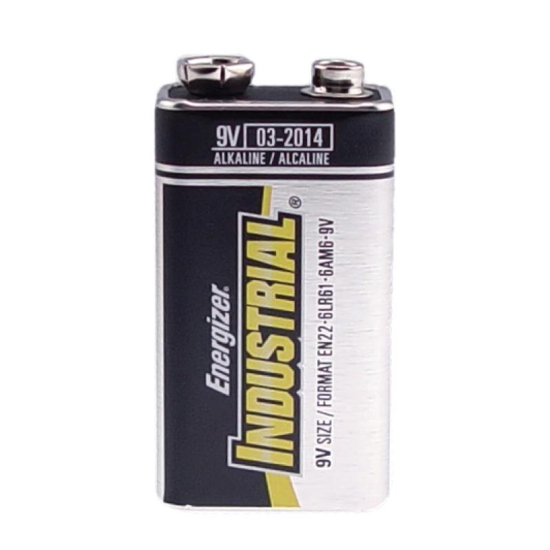 Energizer Industrial Battery - high-performance battery designed for professional and heavy-duty use in a wide range of electronic devices, in white background.