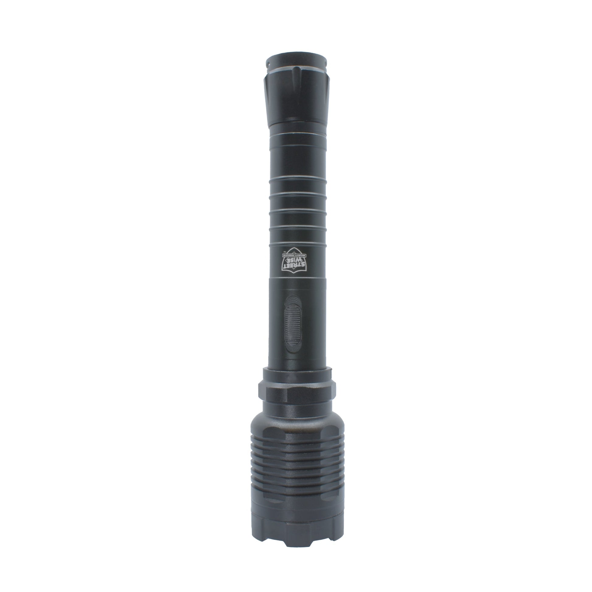 Guardian 31,000,000 Stun Gun Flashlight - compact and powerful flashlight combined with a high-voltage stun gun, designed for reliable self-defense and everyday carry, in white background.