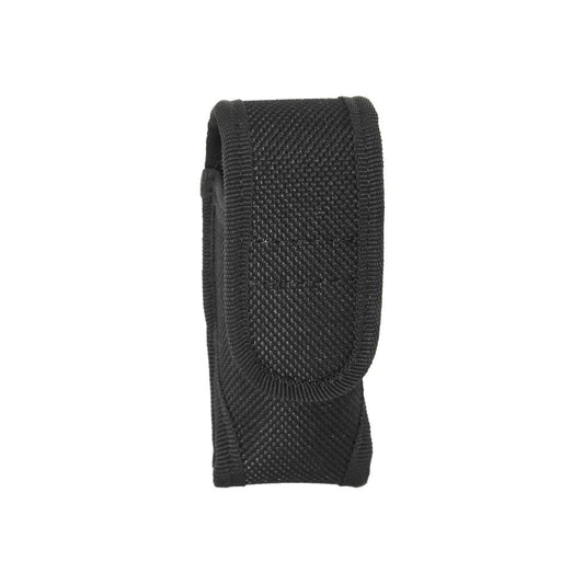 Heavy Duty Pepper Spray Holster - rugged and secure holster designed to hold and protect pepper spray canisters for quick access in self-defense situations, in white background.