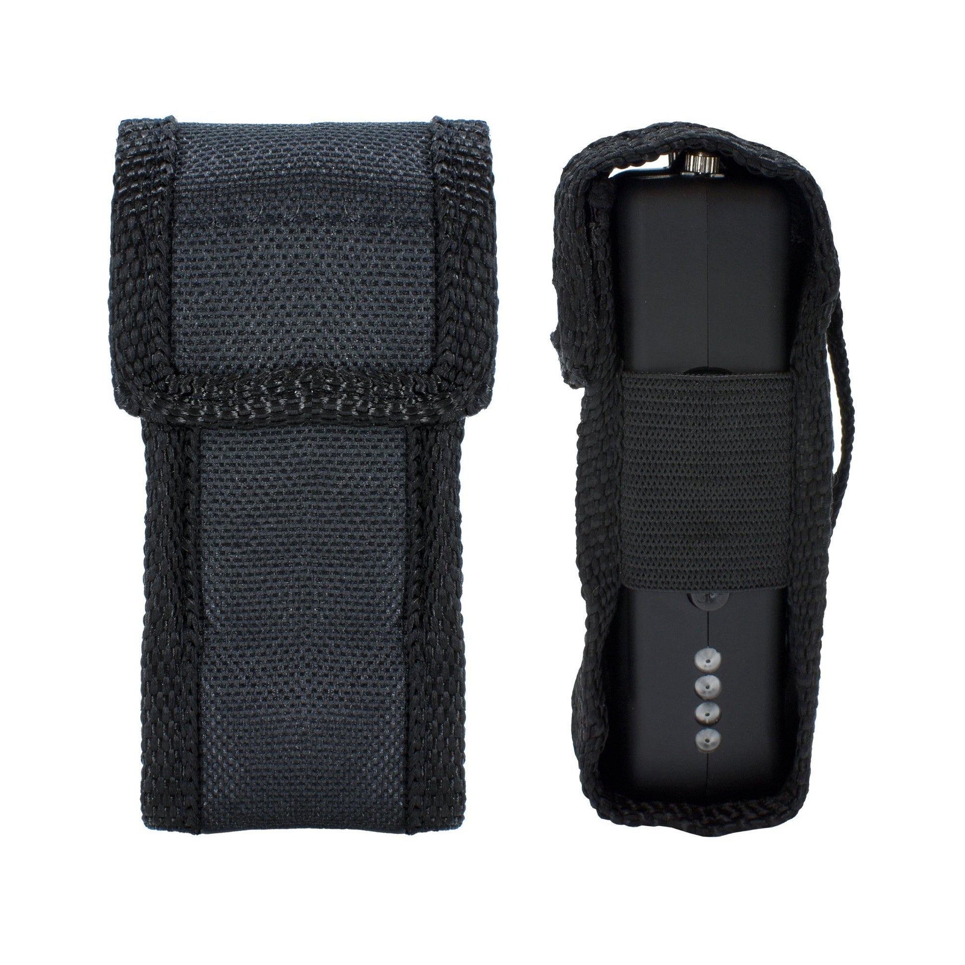 JACK 77,000,000 Stun Gun - compact and high-powered self-defense device designed for easy handling and quick response in emergencies, in white background.