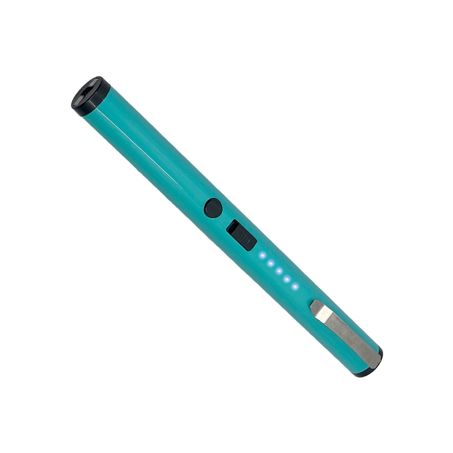 Pain Pen 25,000,000 Stun Gun - a discreet and compact self-defense device designed to look like a pen, ideal for personal protection, in white background.