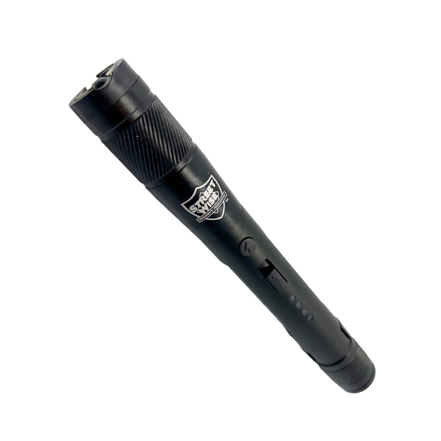 Streetlight Stun Gun 84,000,000 – high-voltage stun gun disguised as a streetlight-style flashlight, combining powerful self-defense capability with practical illumination for everyday protection, in white background.
