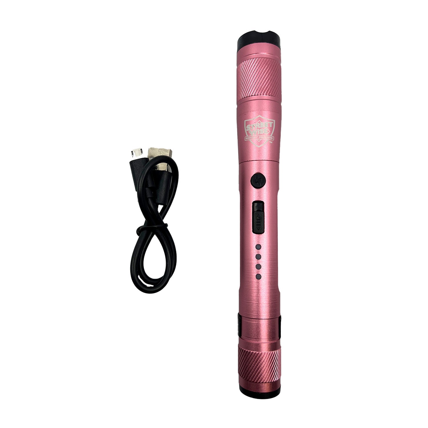 Streetlight Stun Gun 84,000,000 – high-voltage stun gun disguised as a streetlight-style flashlight, combining powerful self-defense capability with practical illumination for everyday protection, in white background.