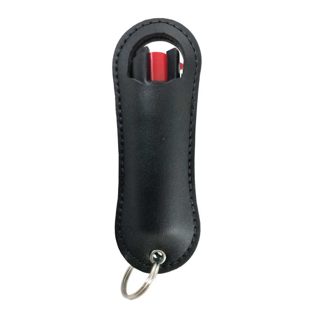 Streetwise 18 Pepper Spray 0.5 oz Halo keychain design - compact self-defense solution, on white background.