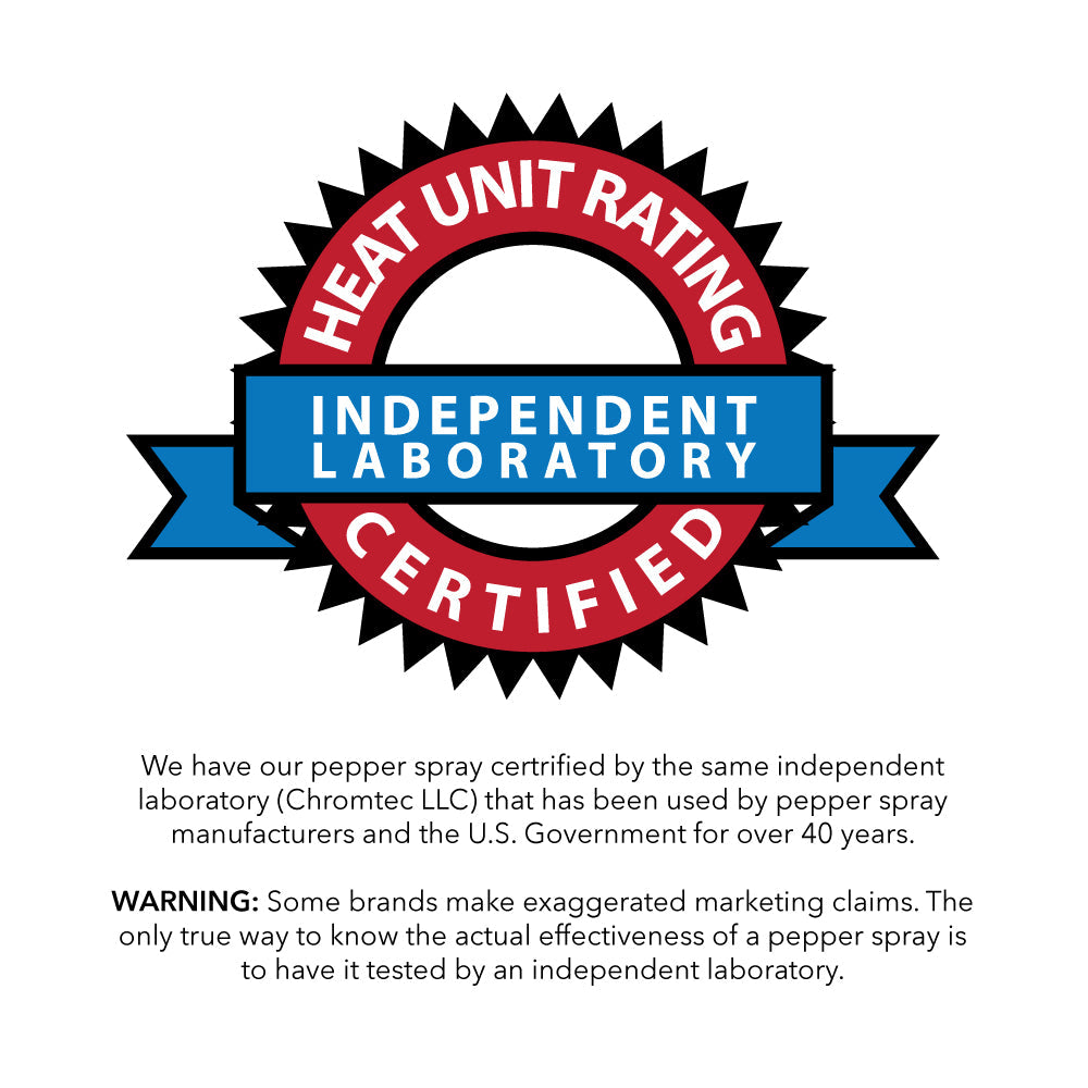 Streetwise 18 fogger pepper spray fire master heat rating certification.