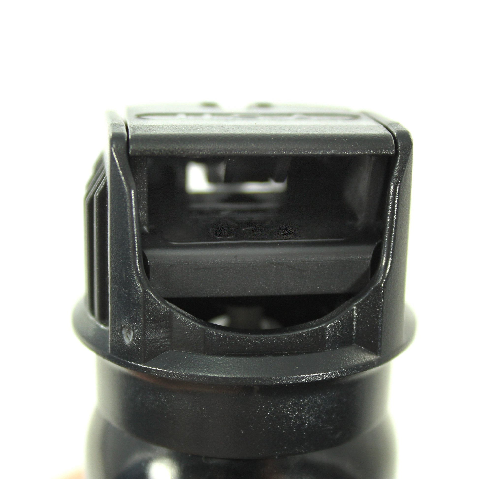 Close-up of Streetwise 18 pepper spray, 3oz flip-top design, effective personal defense tool, on a white background.