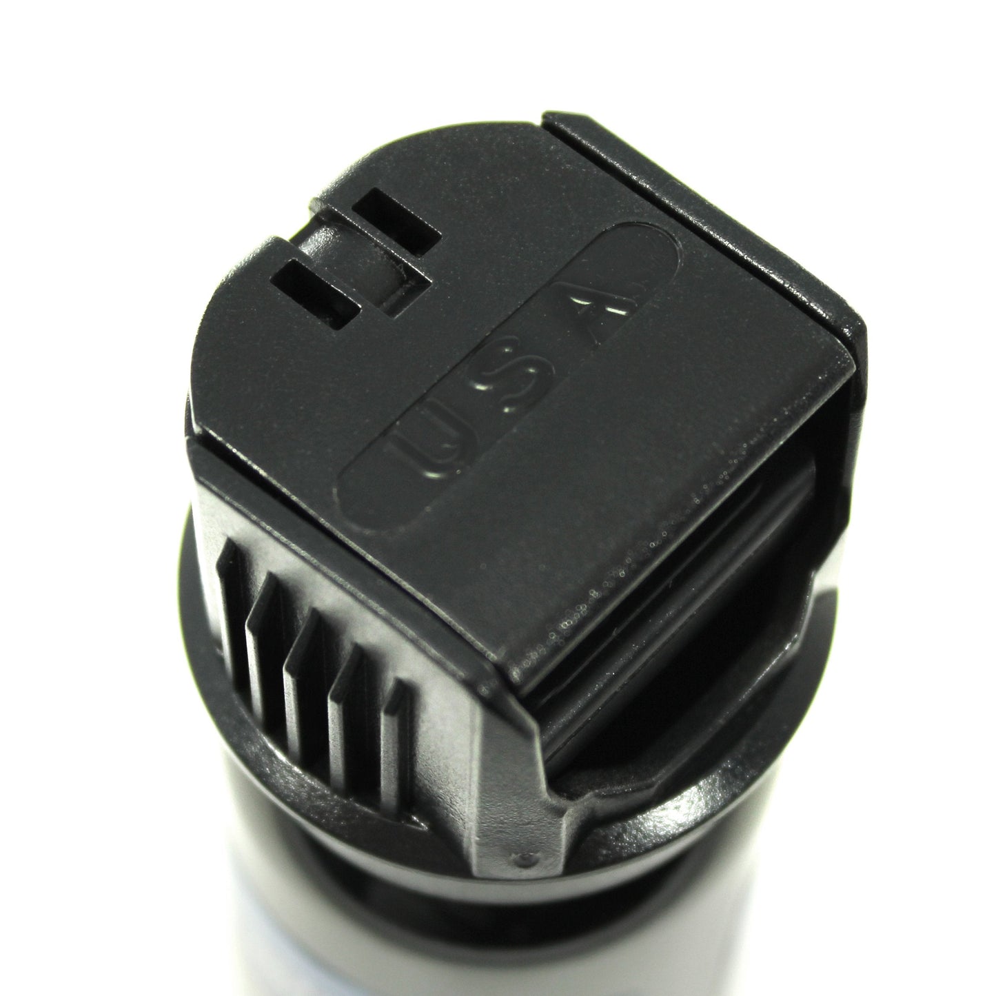 Close-up of Streetwise 18 pepper spray, 3oz flip-top design, effective personal defense tool, on a white background.