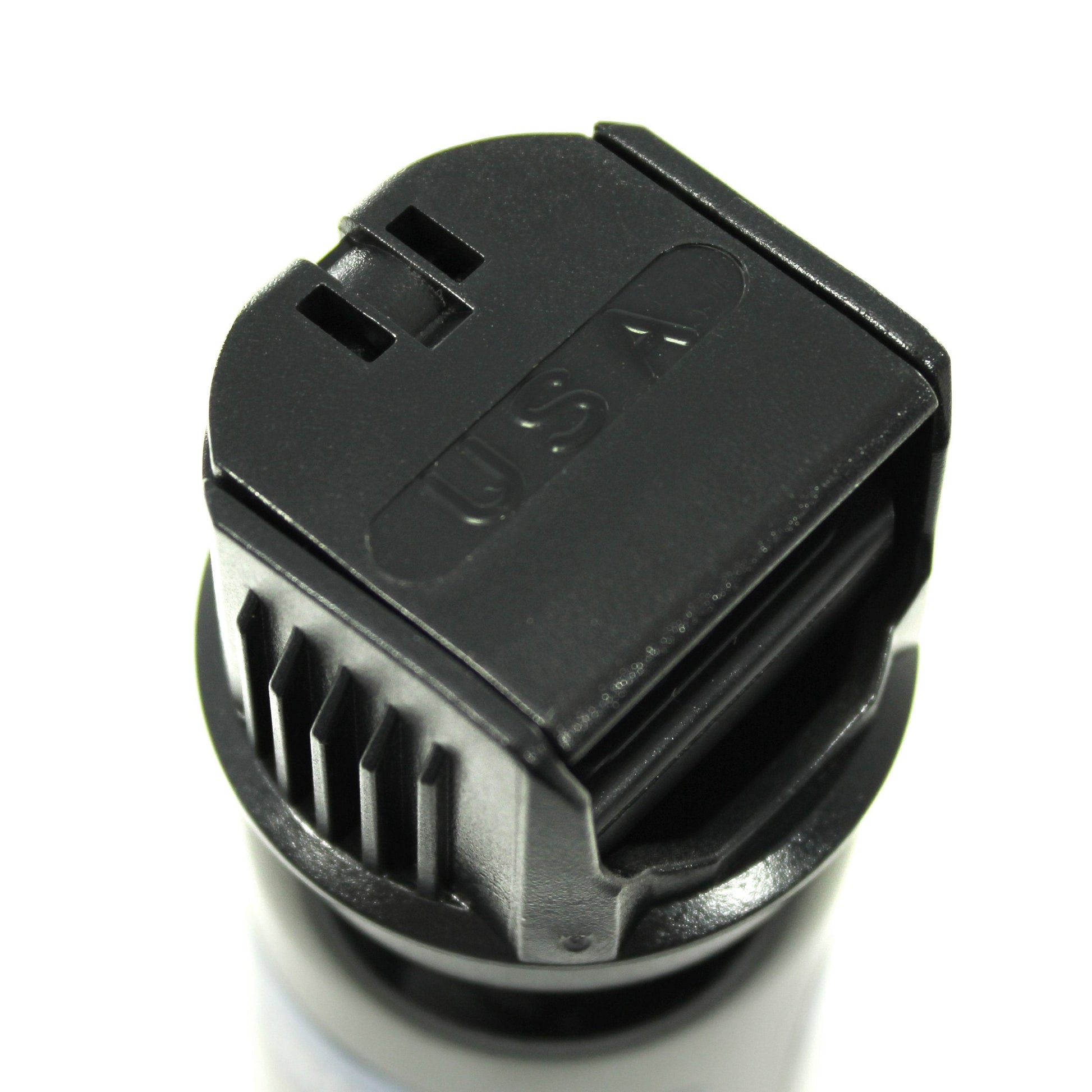 Close-up of Streetwise 18 pepper spray, 3oz flip-top design, effective personal defense tool, on a white background.