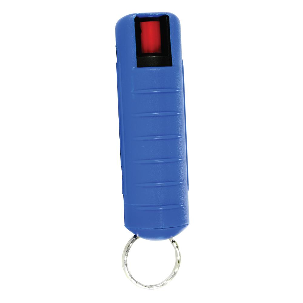 Streetwise 18 Stream Pepper Spray in 0.5oz Hard Case - compact personal defense spray with safety lock, in white background.