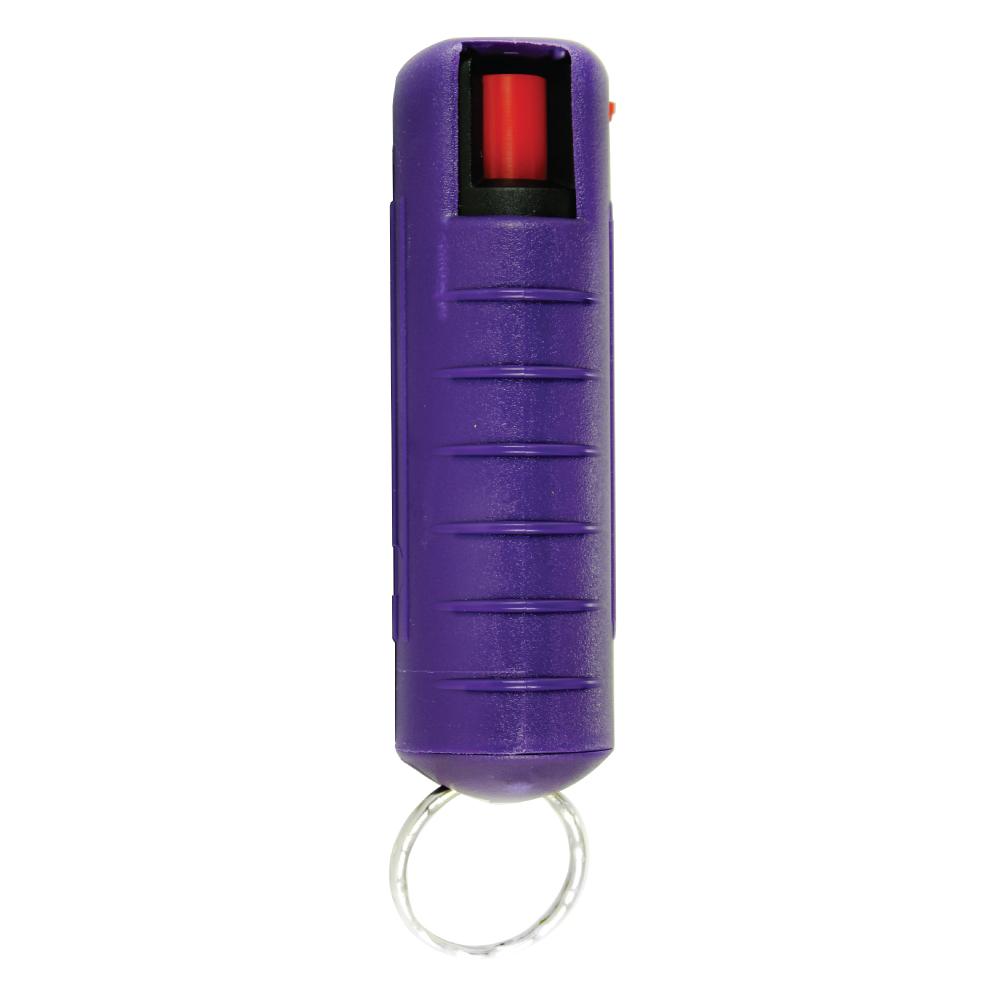 Streetwise 18 Stream Pepper Spray in 0.5oz Hard Case - compact personal defense spray with safety lock, in white background.