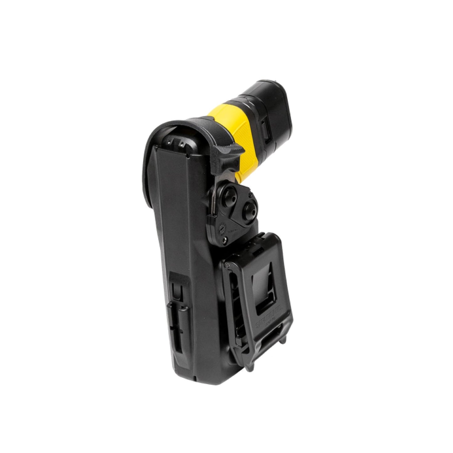 TASER® 7 CQ Safariland Holster – durable, duty-grade holster designed specifically for the TASER 7 CQ, offering secure retention and easy access, in white background.