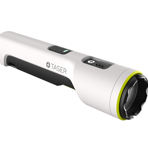 TASER StrikeLight 2 Kit – versatile self-defense flashlight featuring a 700-lumen beam, built-in stun capability, audible arc warning, and USB-C charging for everyday protection, in white background.