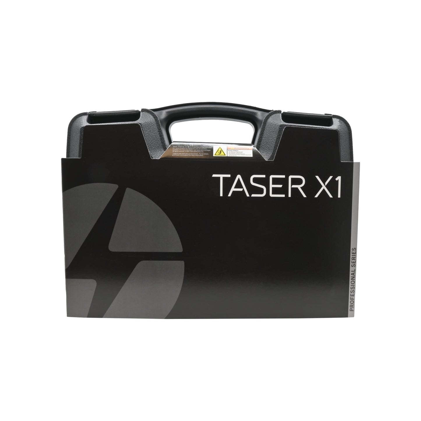 Case for TASER® X1 Professional Series – high-performance conducted energy weapon designed for law enforcement and professional security use, offering reliable stopping power, in white background.
