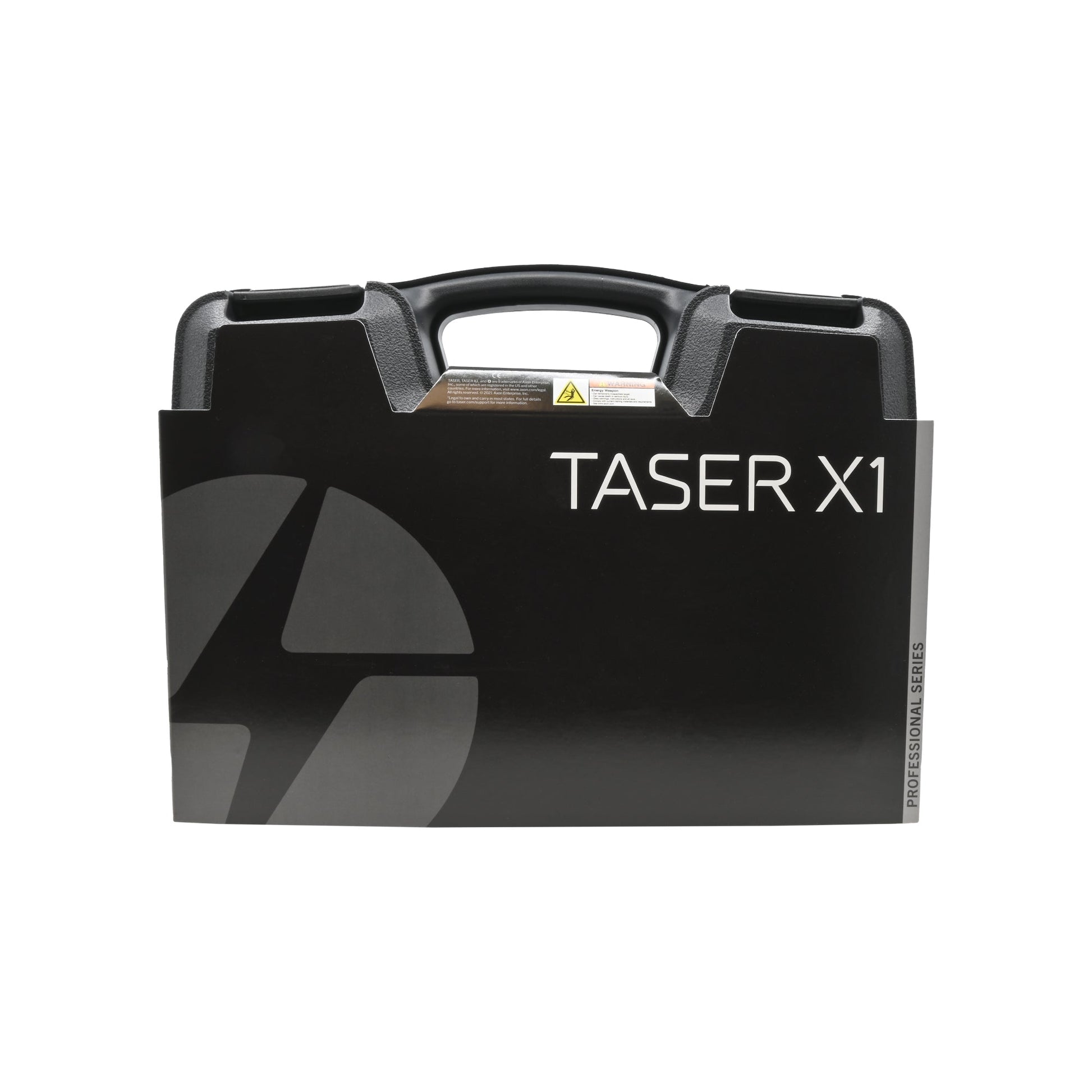 Case for TASER® X1 Professional Series – high-performance conducted energy weapon designed for law enforcement and professional security use, offering reliable stopping power, in white background.
