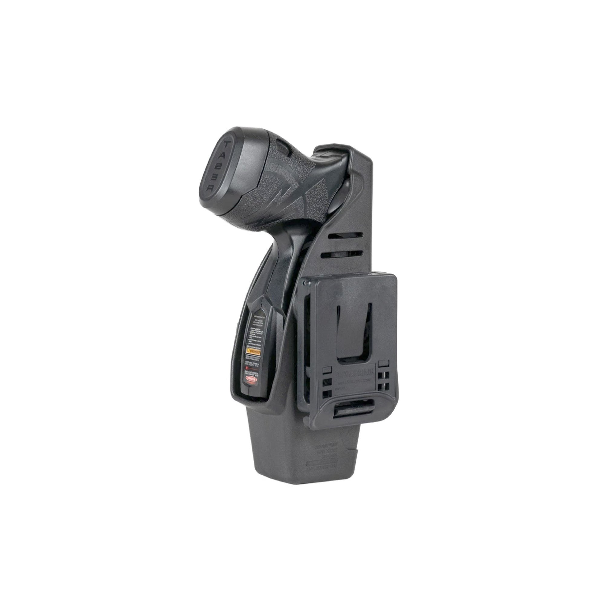 Taser X26P & X1 Level 2 Duty Holster - secure, professional-grade holster designed for law enforcement, offering enhanced retention for the Taser X26P and X1 models, in white background.