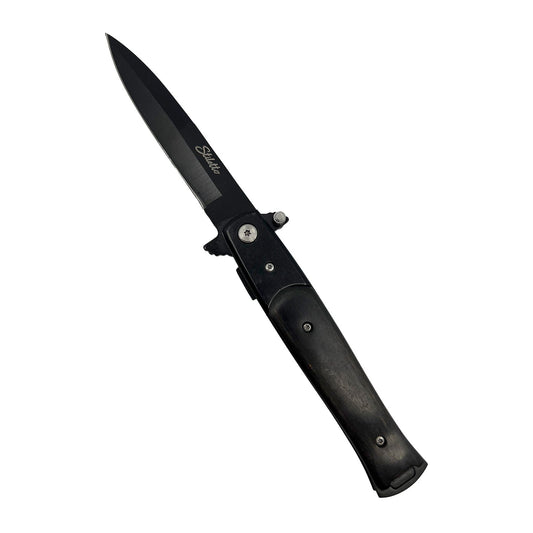 Titanium Knife – lightweight and corrosion-resistant folding knife featuring a titanium handle and stainless steel blade, designed for durability and everyday carry, in white background.
