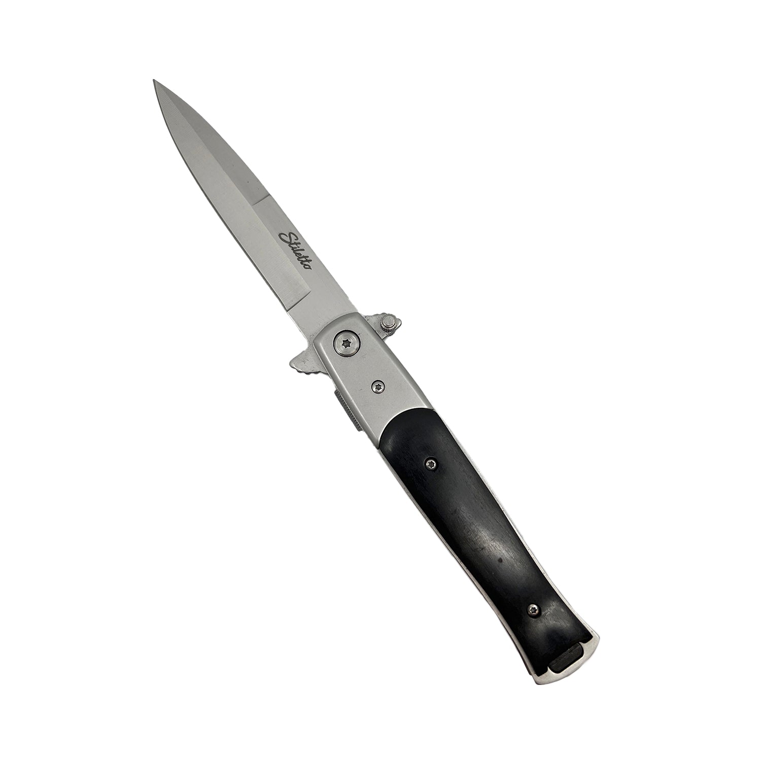 Titanium Knife – lightweight and corrosion-resistant folding knife featuring a titanium handle and stainless steel blade, designed for durability and everyday carry, in white background.