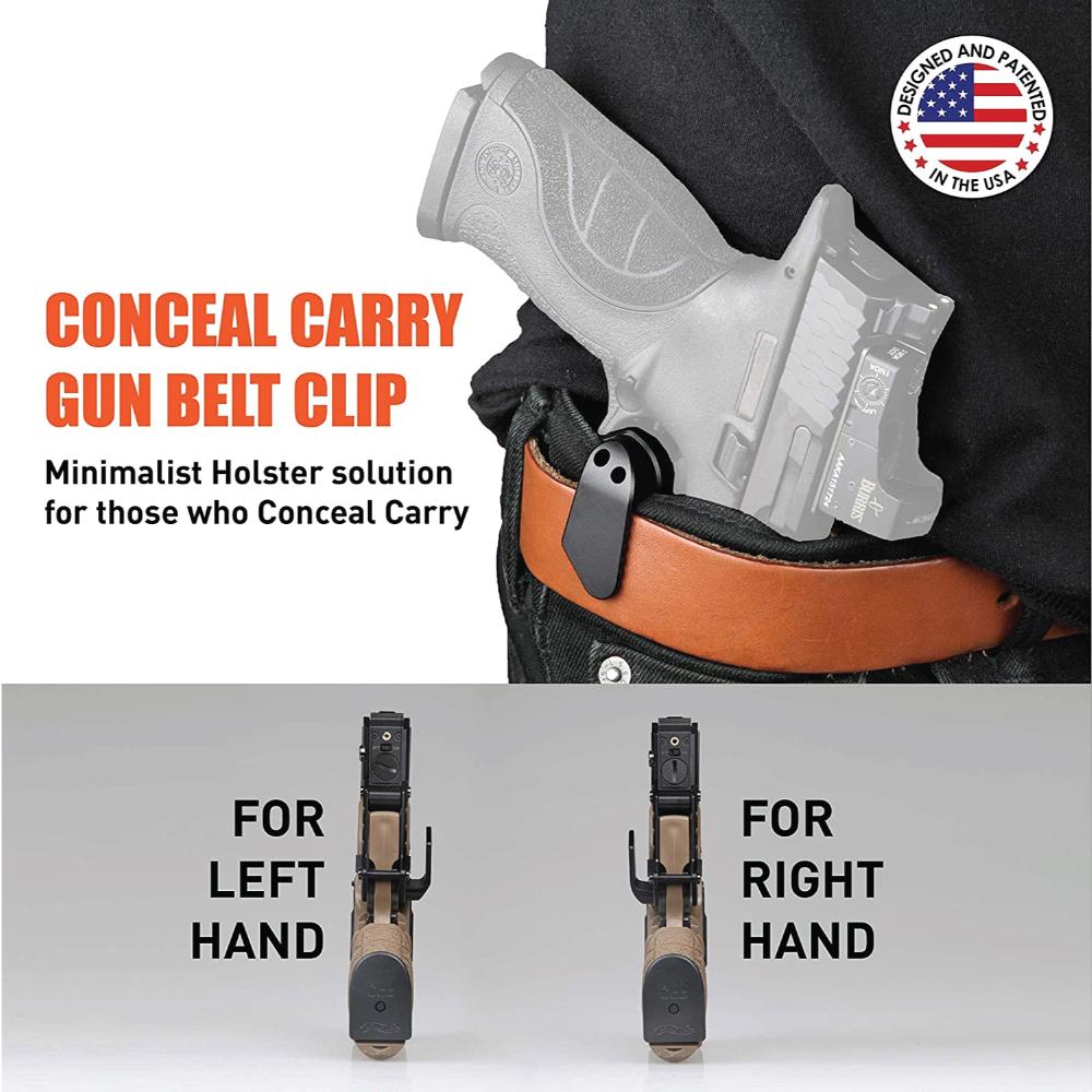 Trigger Guard Minimalist Right-Hand Holster with Laser attachment - secure fit for concealed carry.