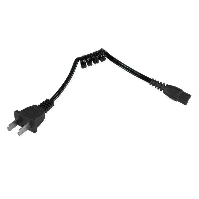 Wall Outlet Charging Cord #4 - replacement power cord designed for charging compatible stun guns and electronic devices through a standard wall outlet, in white background.
